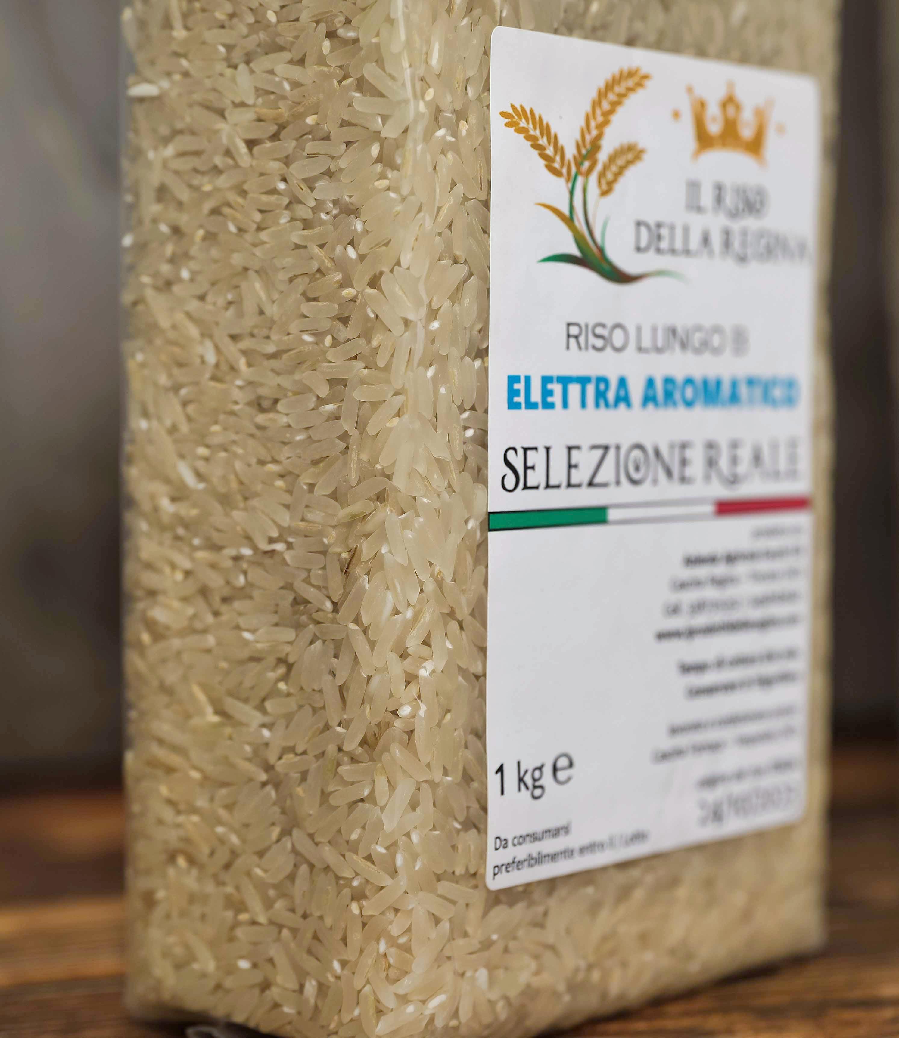 Confezione da 1 kg di riso lungo B Elettra Aromatico Selezione Reale, C'era Una Volta - Bottega delle Mucche - Trecate (NO)